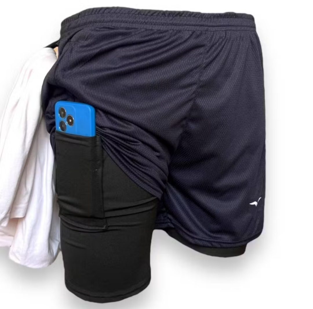 Shorts Esportivo Masculino Para Academia Corrida Treino
